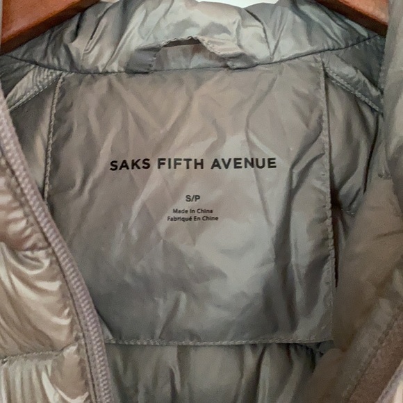 Saks Fifth Ave. Lightweight Puffer Jacket - Picture 3 of 3